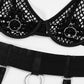 Intimate bdsm harness lingerie Set Sexy Bra & Panty Latina