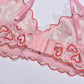 Red Lingerie Garter Belt Set Women Bra & Panty Nasty