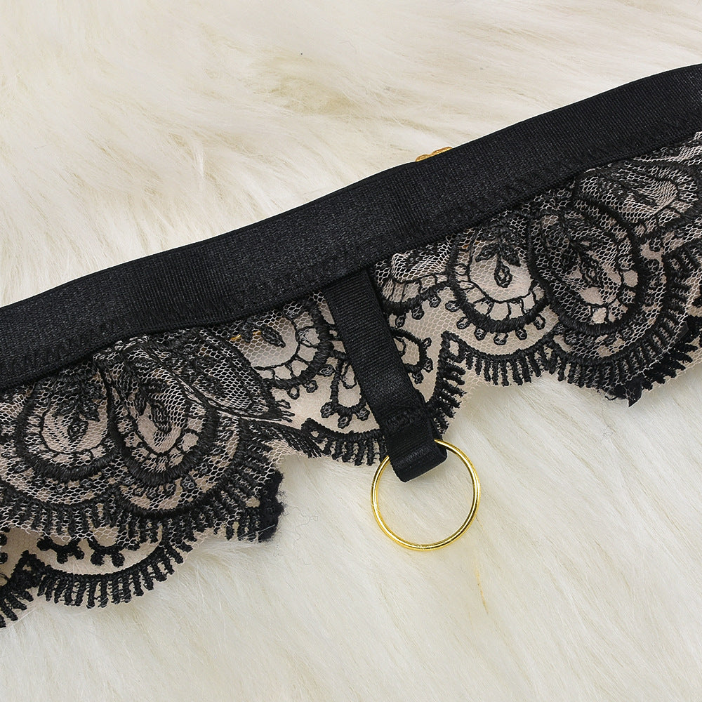 Lace Embroidered Exotic Lingerie Sheer
