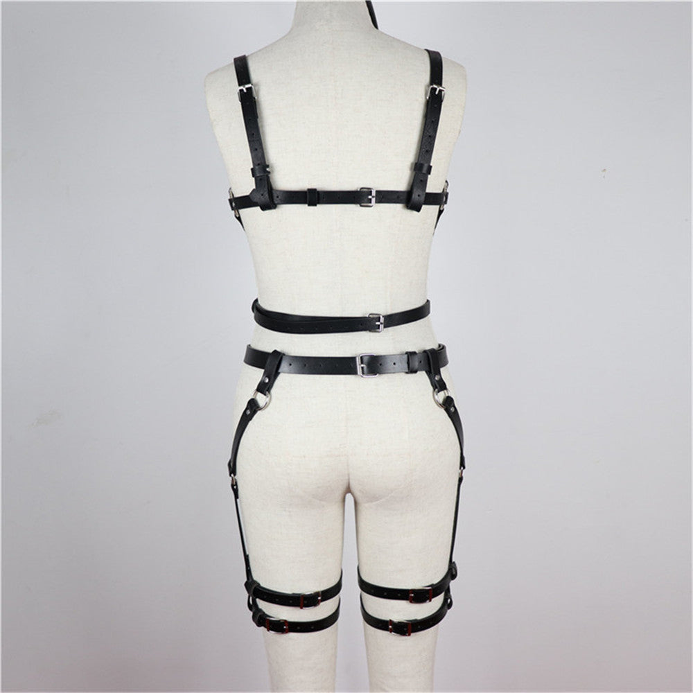 Leather Chest Harness For woMen