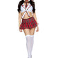 Revealing School Girl Costume Sexy Latina Cosplay Lingerie Dress Submissive