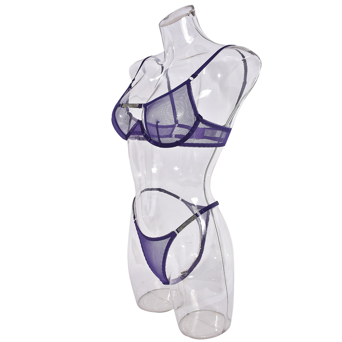 Lingerie Sexy Crotchless Sheer