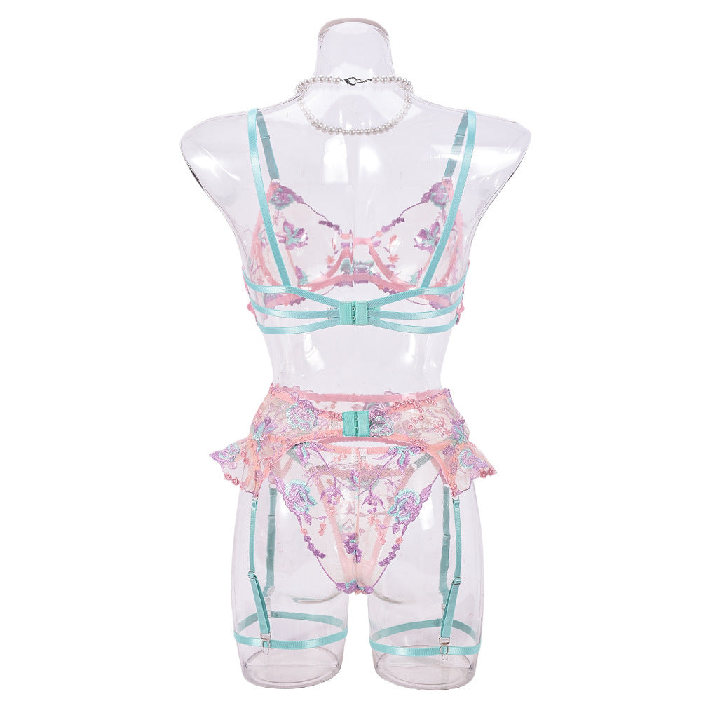 Embroidery Floral Lingerie Sheer