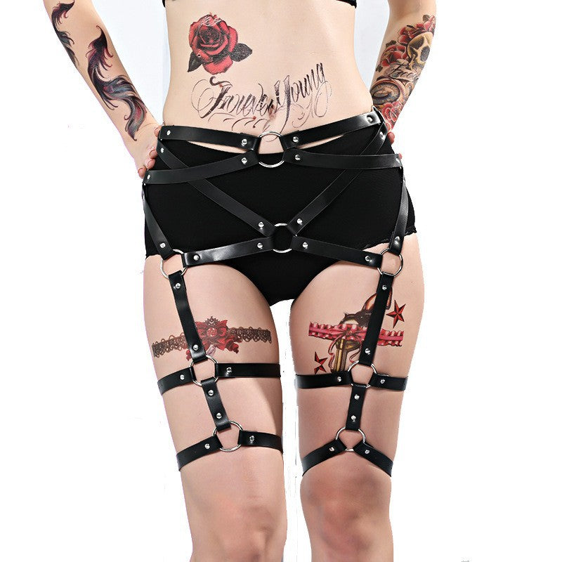 Leg Garters With Straps