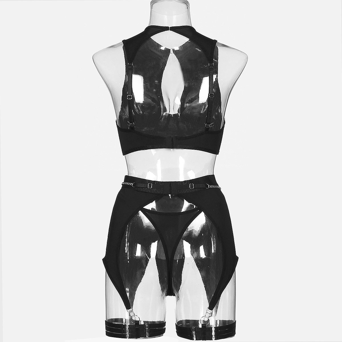 Open Crotch Panties Sheer Bra