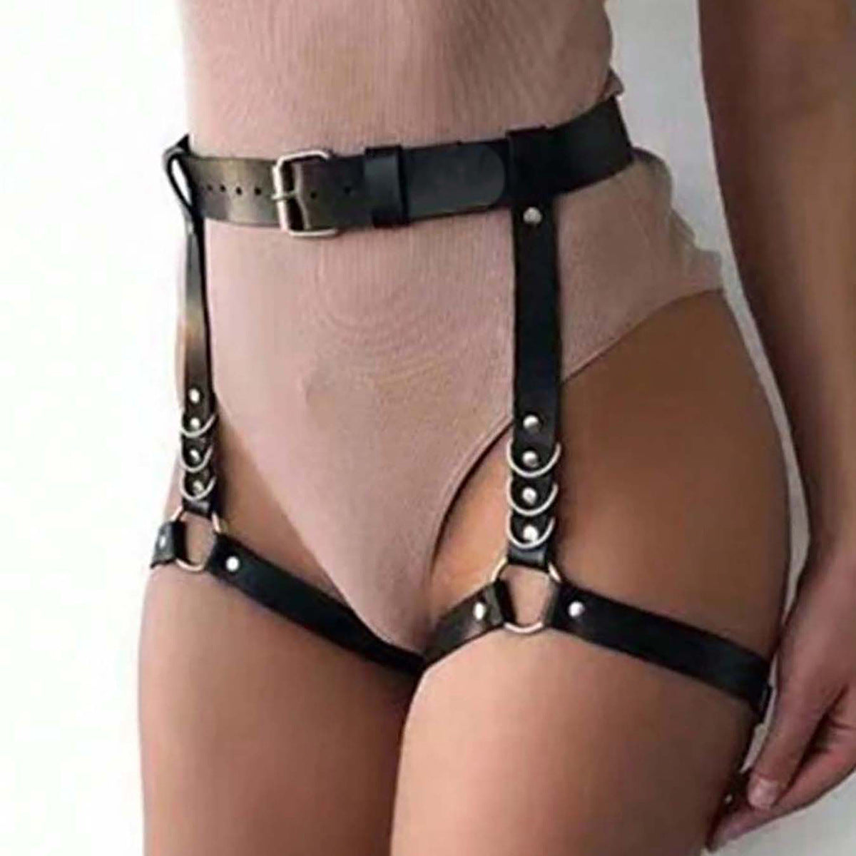 Thigh Leather Harness Female Female