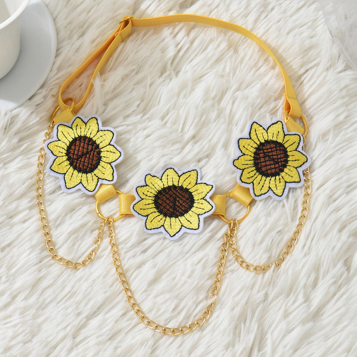 Yellow Sunflowers Leg Garter