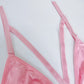 Role Play Lingerie Set White Pink Sexy Bunny Costume Red