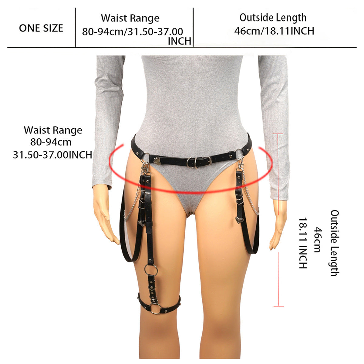 Thigh Harness Belt Fashion Female
