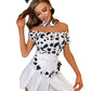 Cow Milk Maid Costume