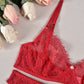 Women Lingerie Garter Set Red Bra & Panty Sexy