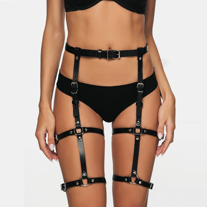 Leather Chest Harness Set