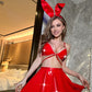 Hot Dresses Chubby Pink Bunny Costume Sexy Lingerie Cosplay