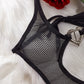 Sexy Red Bodysuit Sex Lingerie Mesh Black Teddy