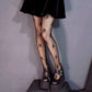 Revealing Sheer Crotchless Tights Black Pantyhose