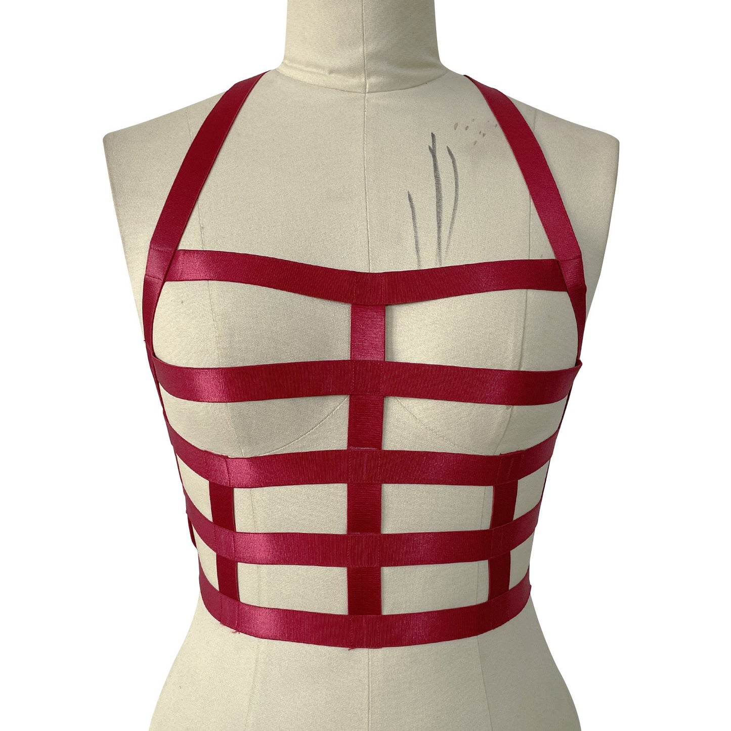 Extreme Bra Straps Red Sexy Harness Lingerie