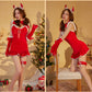 Slutty Sexy Christmas Costumes Women Extreme Role Playing Lingerie Dress