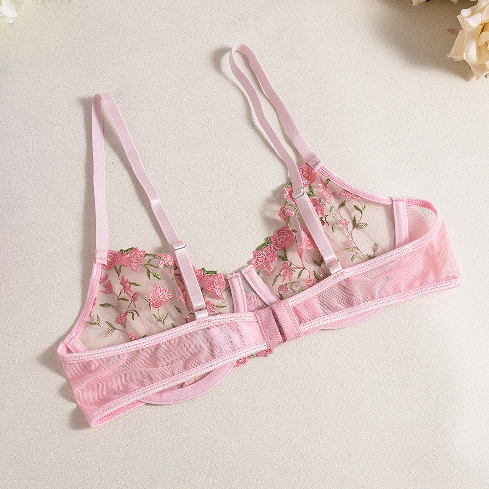 Lace Pink Exotic Lingerie Sheer