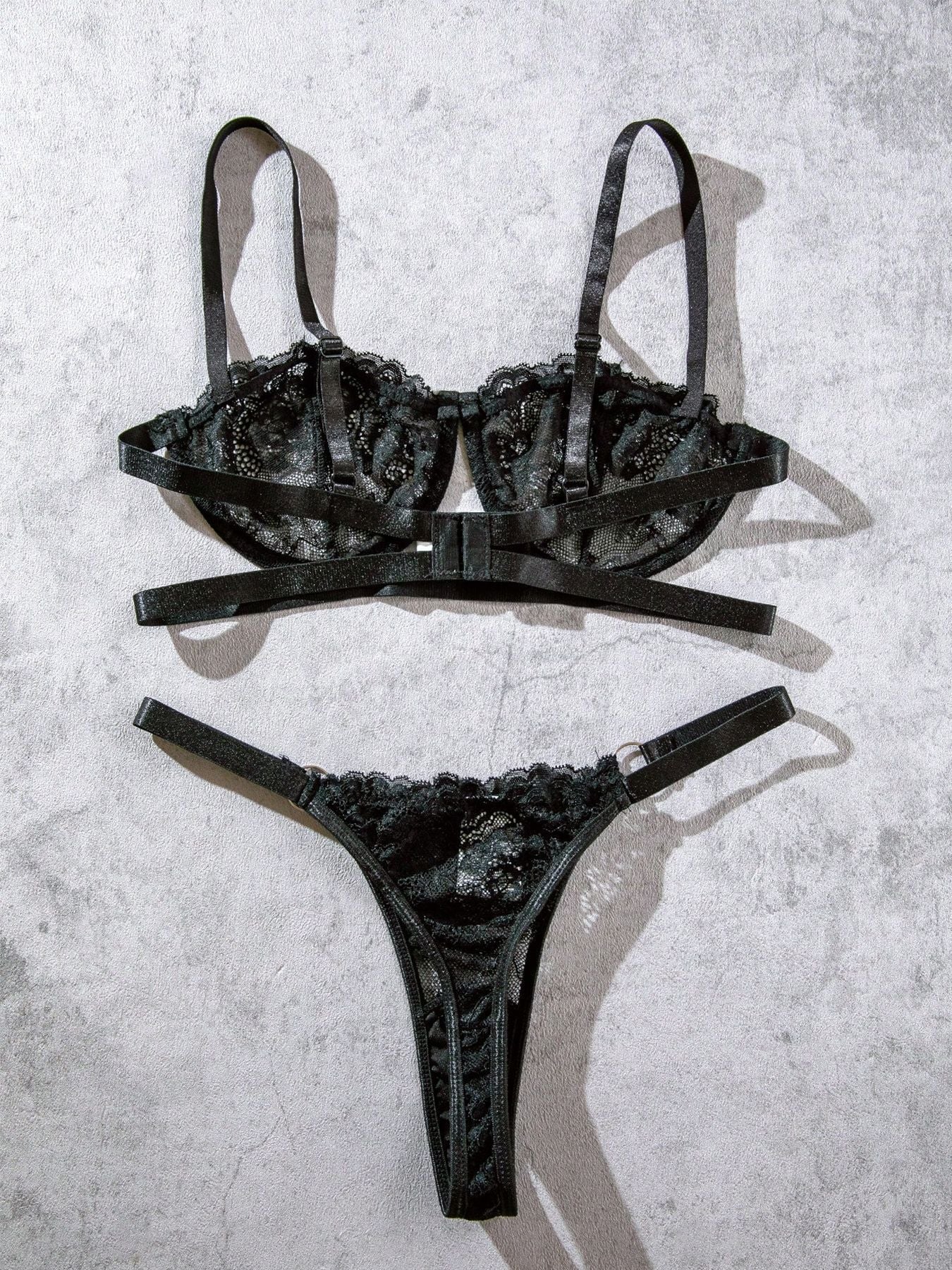 Sheer Open Crotch Lingerie