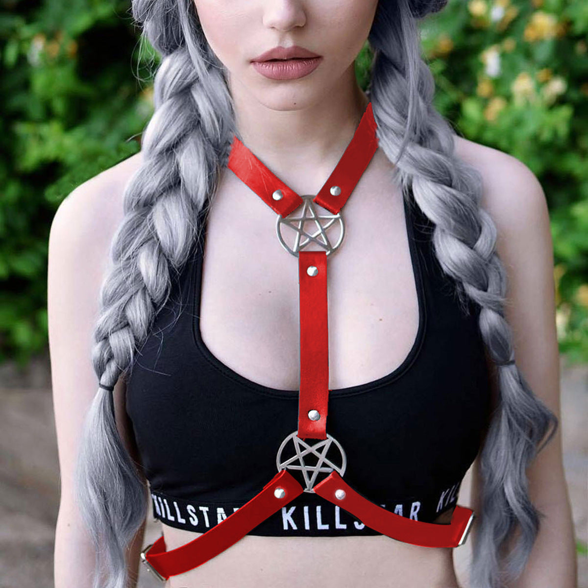 Red Harness Bralet