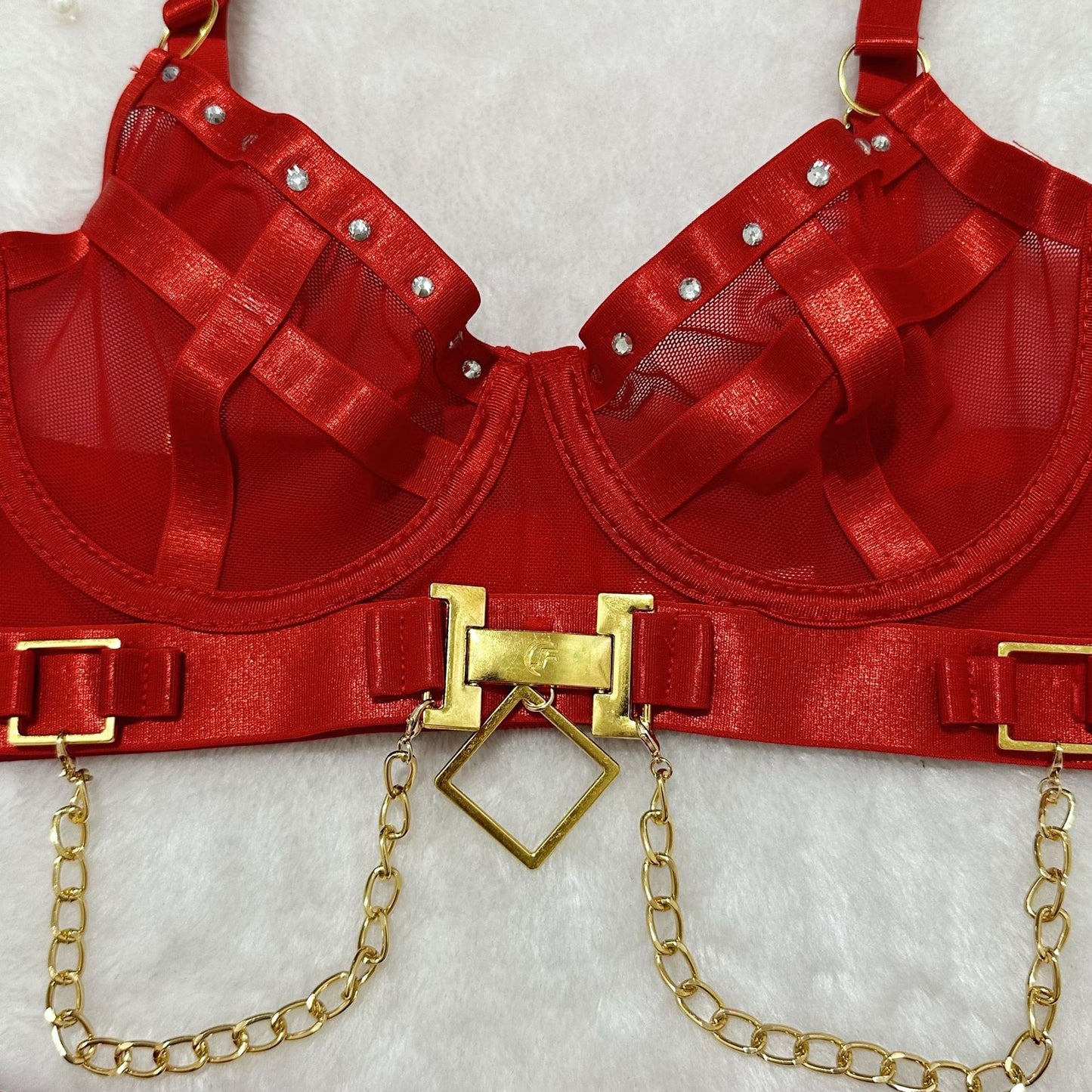 Red Lingerie Harness