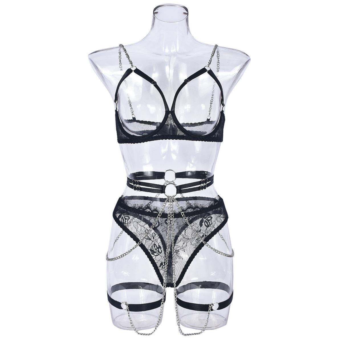 Sheer Cupless Lingerie