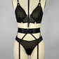 Couples Revealing Strappy Harness Lingerie Set