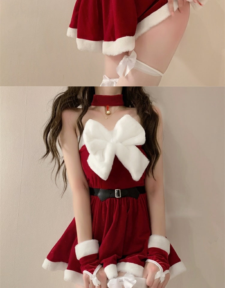 Hot Sexy Christmas Costume Extreme Lingerie Role Playing Dress Latina