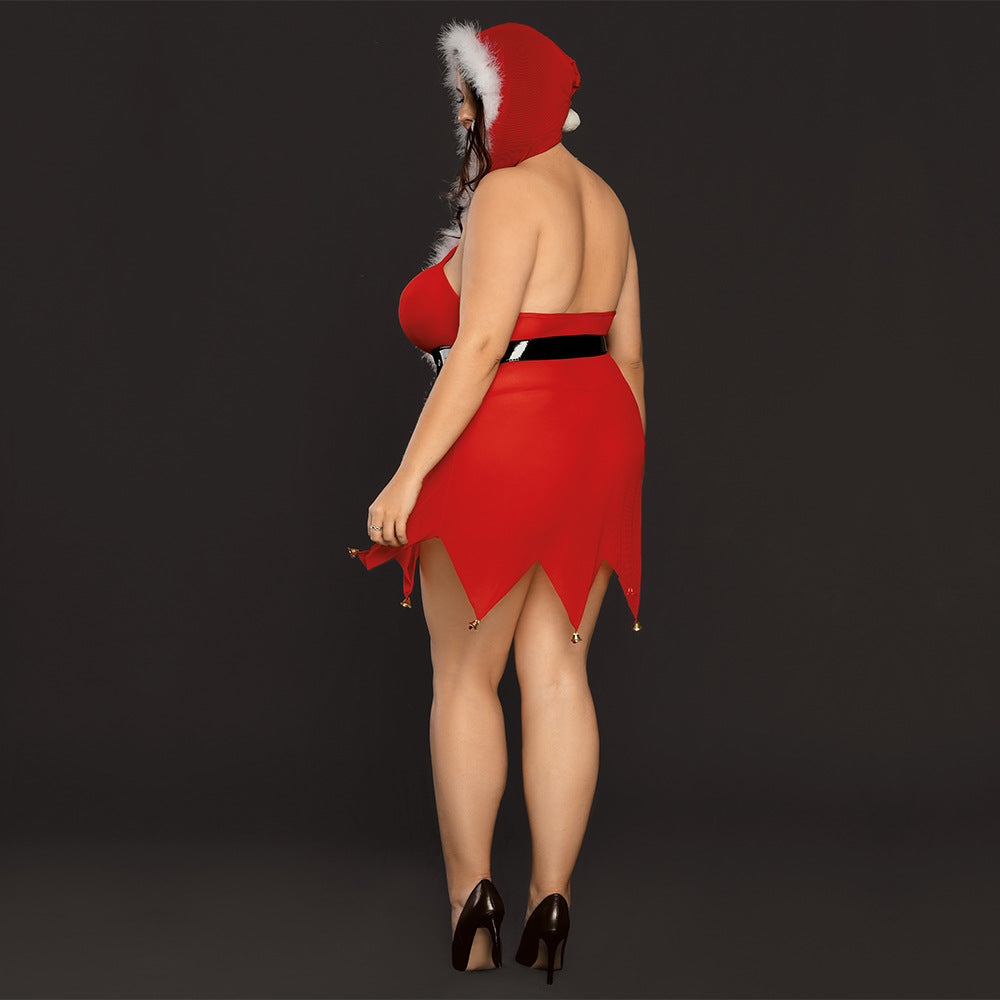 Plus Size Slutty Sexy Christmas Costumes Women Hot Lingerie Cosplay Dress Extreme