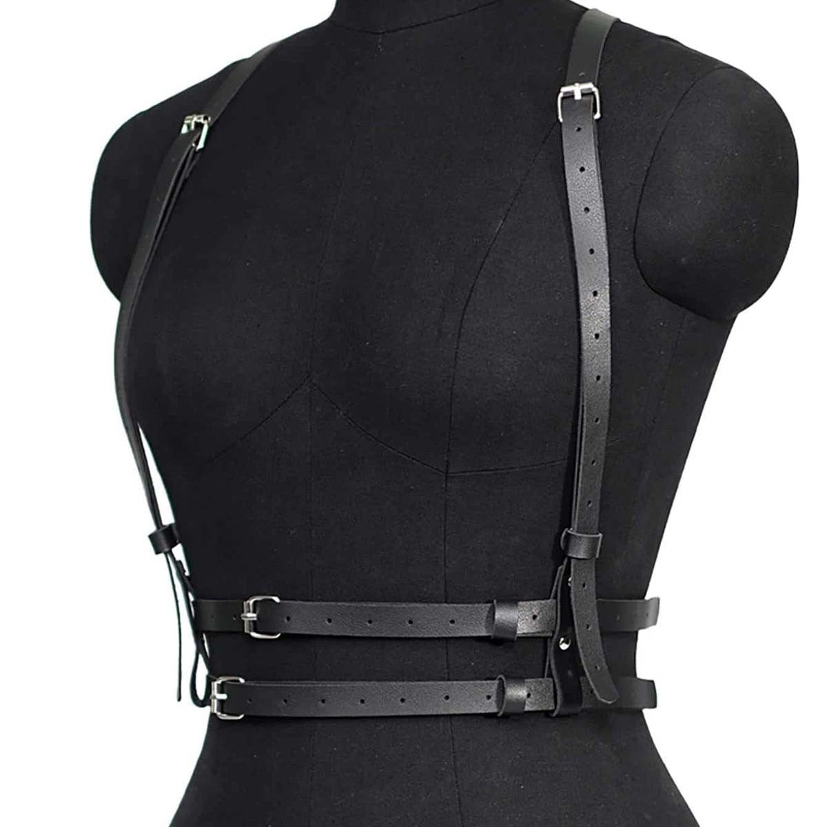 Womans Leather Harness Belt