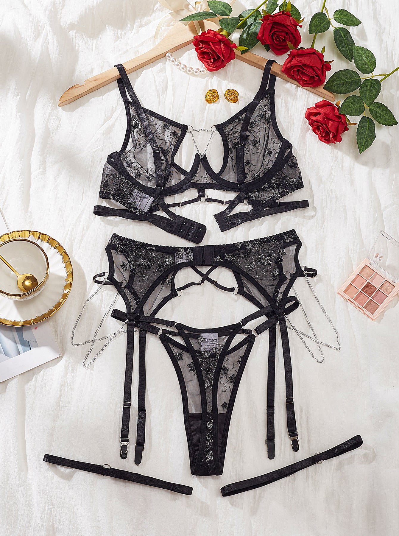 Black Tight Sheer Lingerie