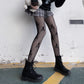 Revealing Sheer Crotchless Tights Black Pantyhose