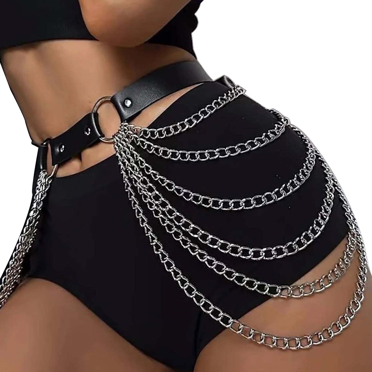 Leather Thigh Harness Fashion Females