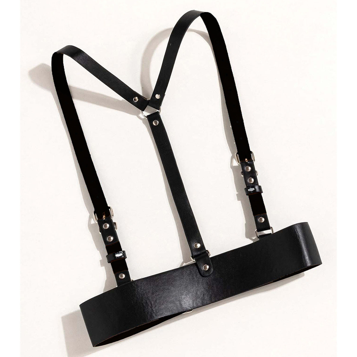 Leather Harness Tee Shirt