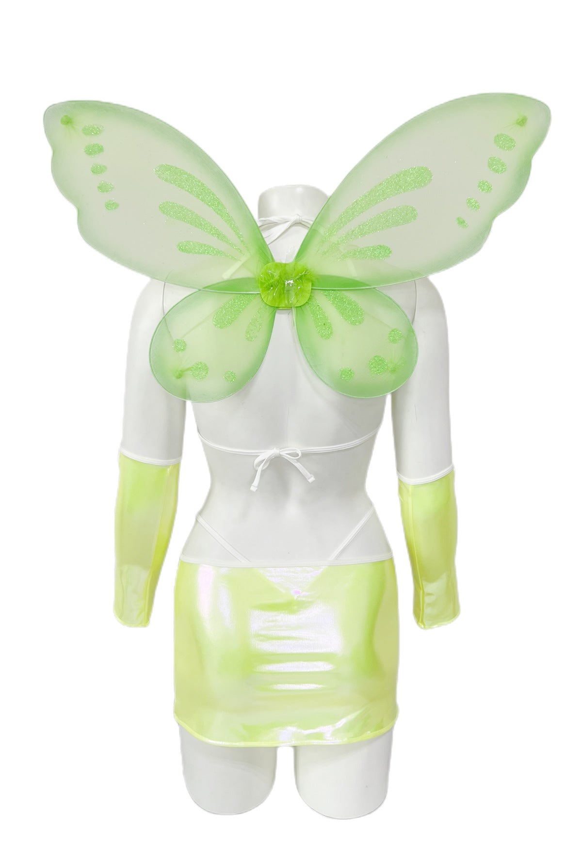 Green Sexy Lingerie Fairy Costume with Gloves