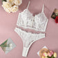 Lace Womens See Thru Lingerie Set Slutty Bra & Panty