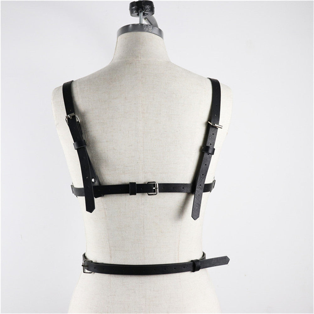 Bdsm Womans Leather Chest Harness