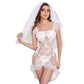 Latina Sexy Bride Costume Naughty Anime Lingerie Dress Hot