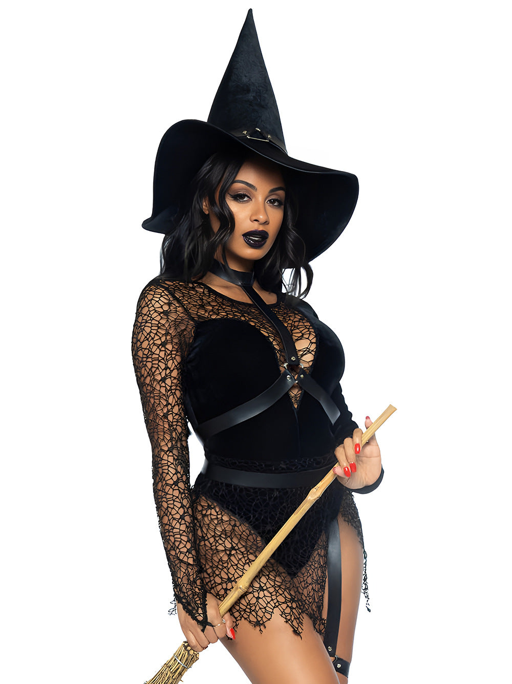 Latina Adult Witch Costume Sexy Naughty Anime Lingerie Bodysuit Hot