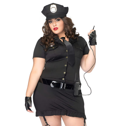 Plus Size Extreme Sexy Police Costumes Submissive Cosplay Lingerie Dress Intimate