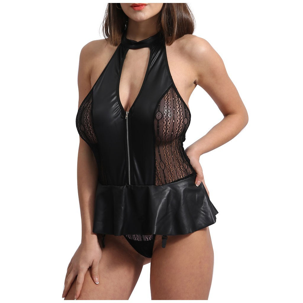 Bdsm Leather Lingerie Micro Miniskirts