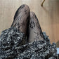 Revealing Sheer Crotchless Tights Black Pantyhose