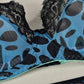 Blue Cougar In Lingerie Set with Garter