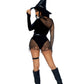 Latina Adult Witch Costume Sexy Naughty Anime Lingerie Bodysuit Hot