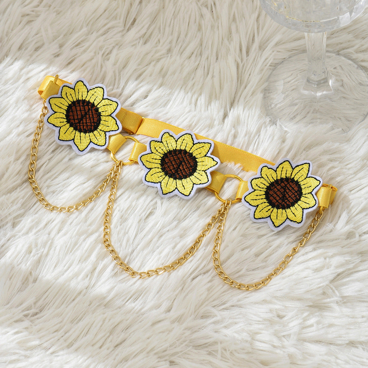 Yellow Sunflowers Leg Garter