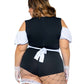 Plus Size Hot Halloween Sexy Maid Costume Extreme Lingerie Anime Bodysuit