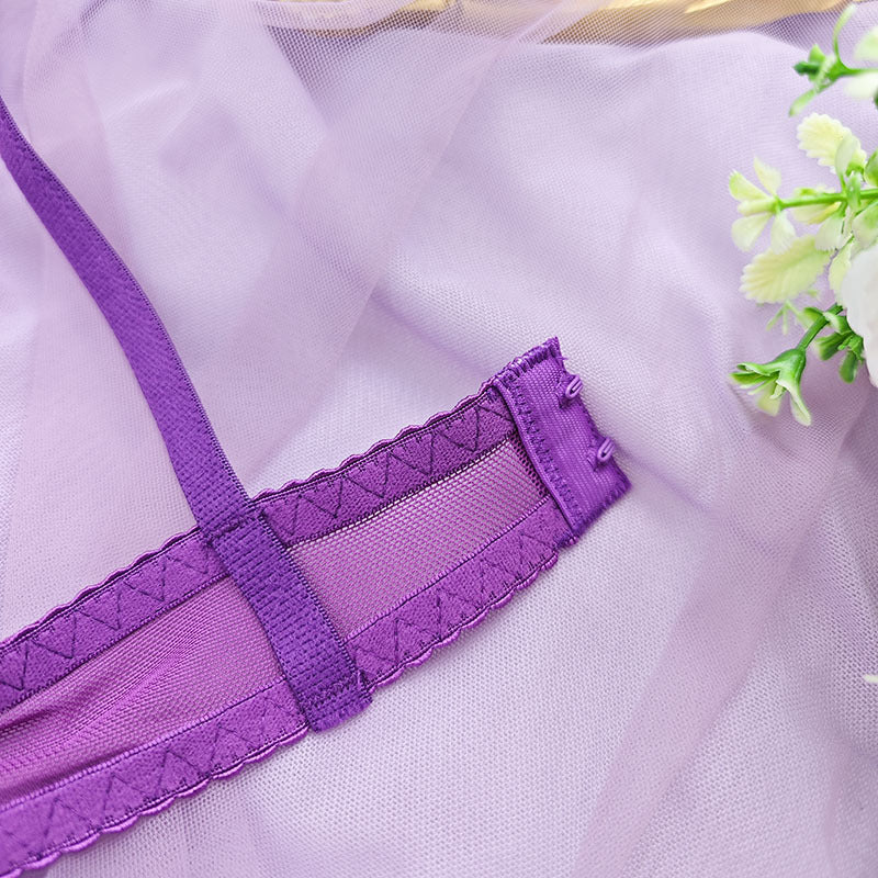 Purple Harness Lingerie