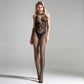 Black Sexy Bodystocking Couples See Theough Lingerie Mesh Bodysuit