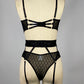 Couples Revealing Strappy Harness Lingerie Set