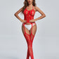 Latina Sexy Bodystocking Women  Shear Lingerie Mesh Bodysuit